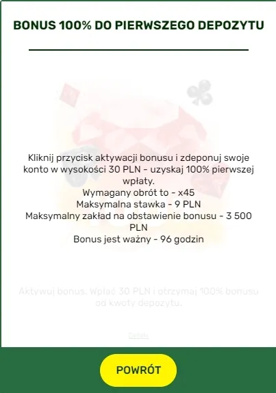 100% Bonus od pierwszej wpłaty w Lucky Bird Casino