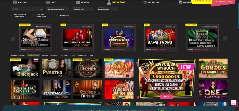 Gry z krupierem na żywo ruletka, poker, blackjack w Casino Booi