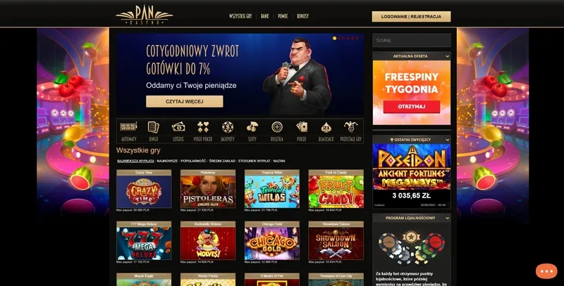 Pan Casino Strona główna