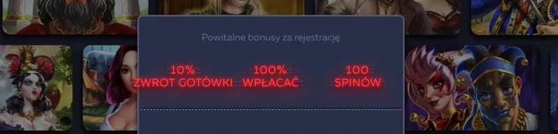 100% Bonus od pierwszej wpłaty + 100 spinów w Kasynie Vavada