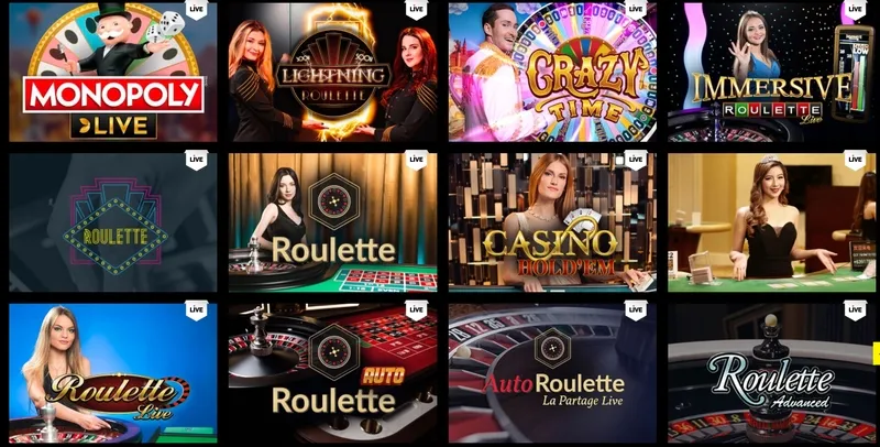 Gry z krupierem na żywo poker, blackjack, ruletka w SlottyWay Casino