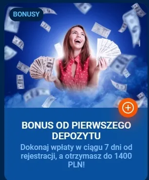 100% Bonus od pierwszej wpłaty w kasynie Mostbet